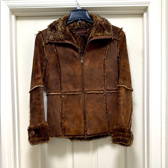 Guess Jackets & Blazers - Guess leather jacket